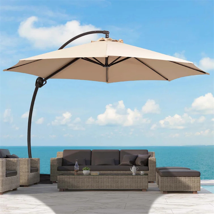 11FT Curvy Cantilever Patio Offset ілулі қолшатыр