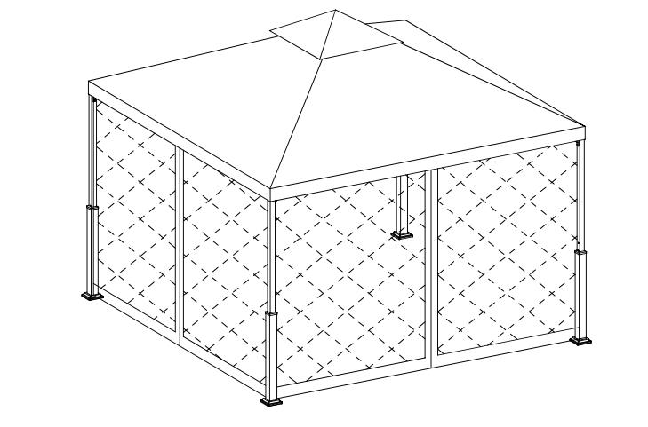 10X10Ft Patio Garden Gazebo орнату нұсқаулығы