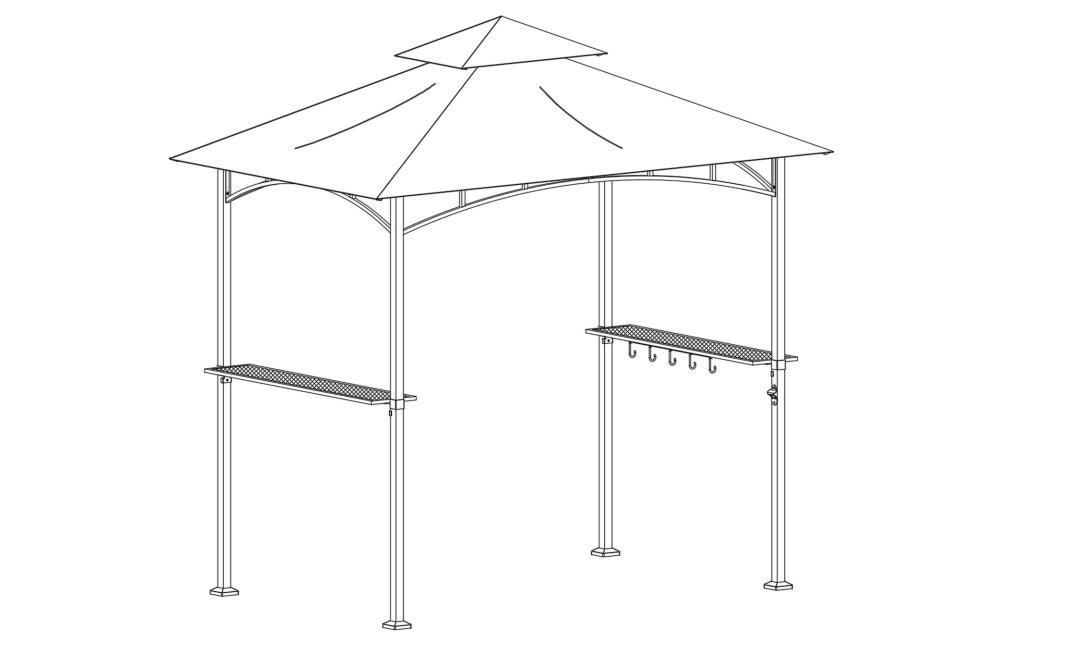 Болат гриль Gazebo орнату нұсқаулары