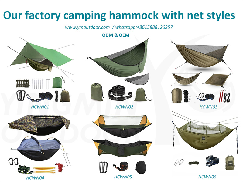 YMOUTDOOR қолдайтын торлары бар кемпингтік гамактардың қандай түрлері бар