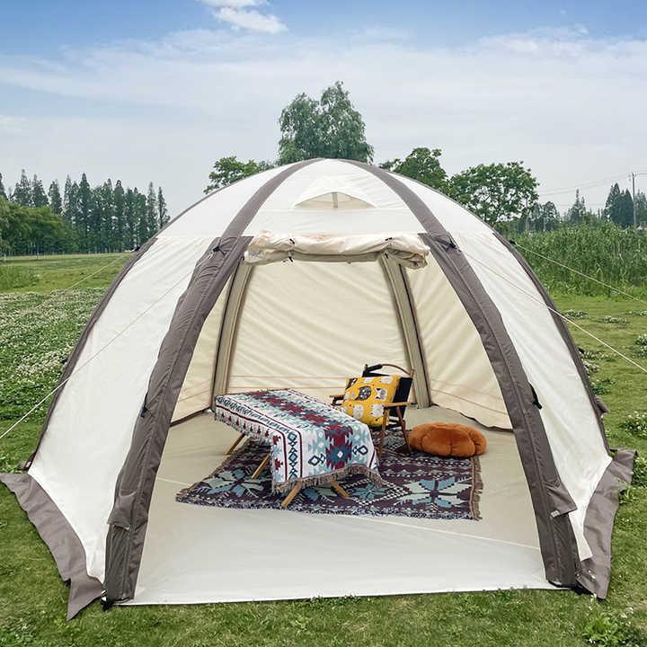 Кэмпинг күмбезі үрлемелі алты қырлы шатыр
