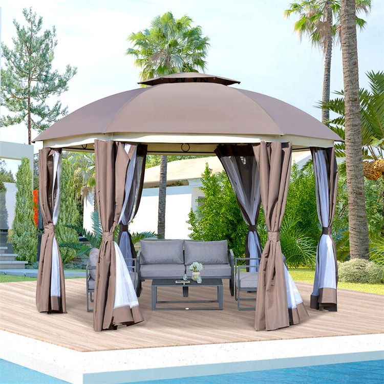 12' x 12' дөңгелек патио беседка
