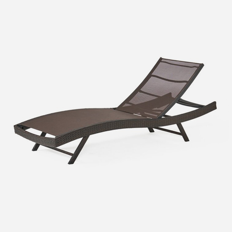 Патио реттелетін RAStan Rattan Chaza Lounge орындық