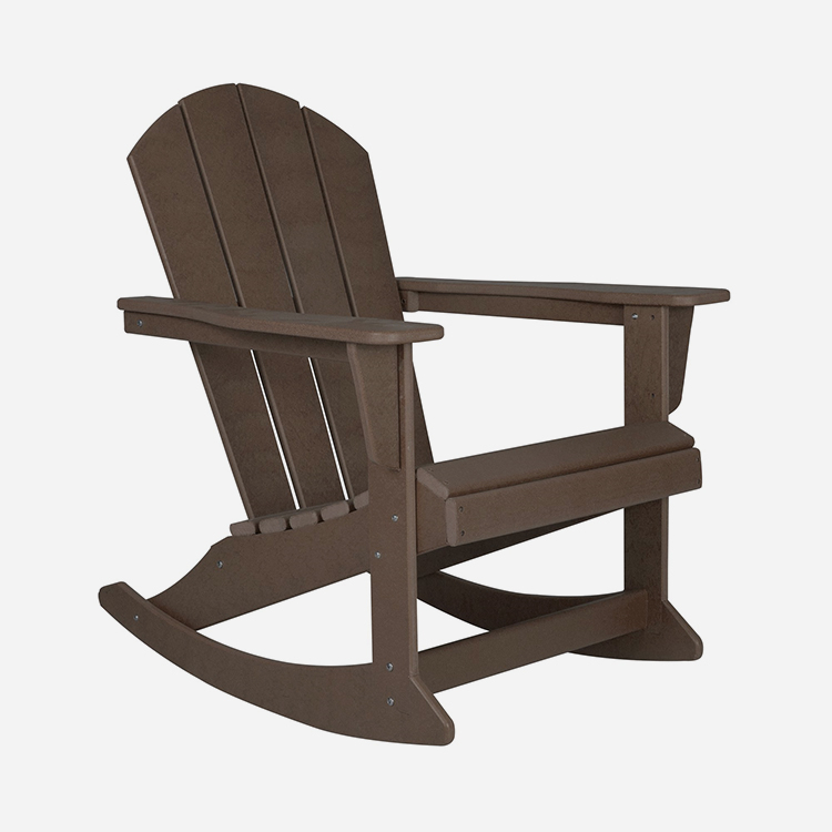 Сыртқы пластикалық Adirondack тербелетін орындық
