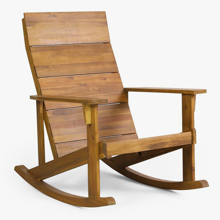 Қатты ағаштан жасалған Adirondack тербелетін орындық